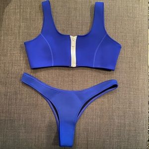 HOAKA SWIMWEAR 🐬 swimsuit cherry royal blue set